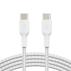 Belkin Boost Charge 1m USB-C to USB-C Braided Cable - White [CAB004BT1MWH]
