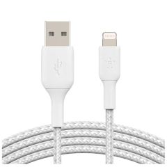 Belkin BoostCharge 2m Lightning to USB-A Braided Cable - White [CAA002BT2MWH]