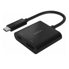 Belkin USB-C to HDMI Adapter with PD Pass-Through [AVC002BTBK]