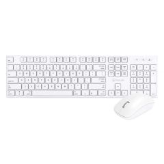 Bonelk KM-314 Slim Wireless Keyboard and Mouse Combo - White