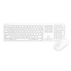 Bonelk KM-447 Slim Wireless Keyboard and Mouse Combo - White