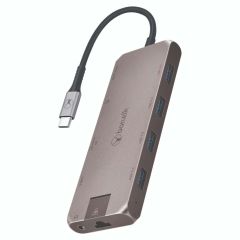 Bonelk Long-Life USB-C to 11 in 1 Multiport Hub - Space Grey [ELK-80055-R]