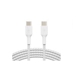 Belkin 1m USB-C to USB-C Cable Braided - White (2-Pack) [CAB004BT1MWH2PK]