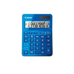 Canon LS-123MBL Dual Powered Desktop Calculator- Metallic Blue [LS123KMBL]