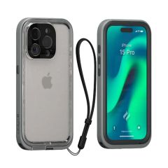 Catalyst Total Protection Waterproof Case for iPhone 15 Pro - Titanium Grey
