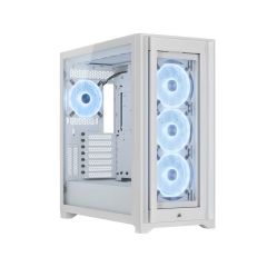 CORSAIR iCUE 5000X RGB QL Edition ATX QL120 ARGB fans All White Case