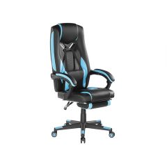 Brateck Premium PU Gaming Chair - Black/Blue [CH06-26]