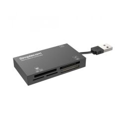 Simplecom CR216 USB 2.0 All in One Memory Card Reader 6 Slot for MS M2 CF XD Micro SD HC SDXC - BLK