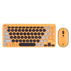 Bonelk KM-383 Wireless Keyboard and Mouse Combo - Orange