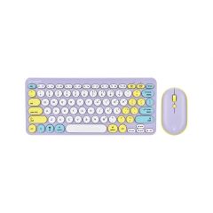 Bonelk Wireless Keyboard and Mouse Combo Compact KM-383 - Lilac