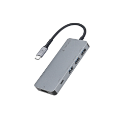 Bonelk Long-Life Series 6-in-1 USB-C Multiport Hub - Space Grey