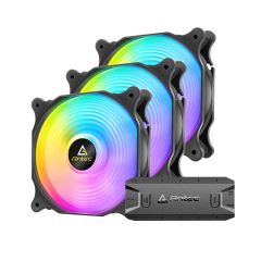 Antec F12 Racing ARGB 120mm PWM Case Fan - 3 Pack with Controller