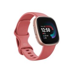 Fitbit Versa 4 Fitness Smartwatch with GPS - Pink Sand/Copper Rose Aluminium