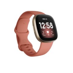Fitbit Versa 3 Smart Fitness Watch with GPS - Pink Clay/Soft Gold