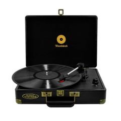 mbeat Woodstock Retro Turntable Record Player - Black