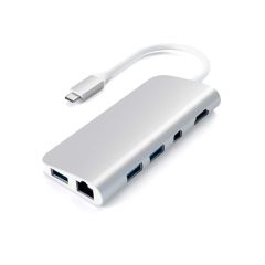 Satechi Type-C Multimedia Adapter 4K HDMI Ethernet PD - Silver