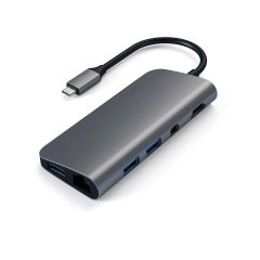 Satechi Type-C Multimedia Adapter 4K HDMI Ethernet PD - Space Grey