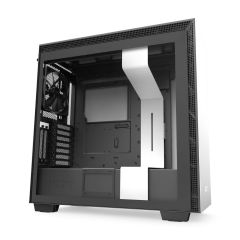 NZXT H710i Smart Gaming E-ATX Mid Tower Computer Case - Matte White/Black
