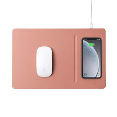 Pout Hands3 Pro Fast Wireless Charging Mouse Pad - Rose Beige