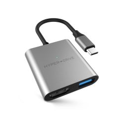 HyperDrive 3-in-1 USB-C Hub with 4K HDMI for MacBook, PC & USB-C Devices