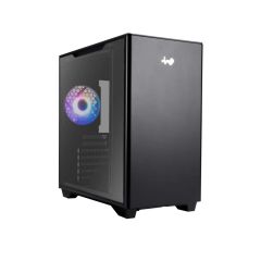 InWin A5 Mid Tower Tempered Glass Side Panel Case [IW-CS-A5BLK-1AM120S]