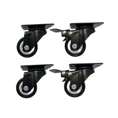 LDR 2in PP Rack Wheels Without Brakes - Pack of 4 WB-CA-10