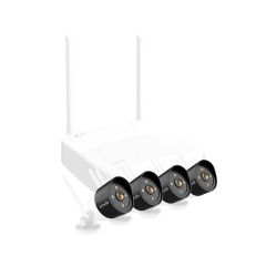 Tenda K4W-3TC 4-Channel Full HD Wireless/Wired Video Security System - 4 Cameras