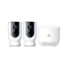 TP-Link KC300S2 Kasa Smart 1080P Indoor/Outdoor Wire-Free Camera System 2 Cameras Kit Night Vision