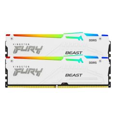 Kingston FURY Beast White RGB 32GB (2x16GB) 6000MT/s DDR5 DIMM Desktop Gaming Memory