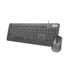 Azio KM535 Antimicrobial IP66 Washable Keyboard + Mouse Combo