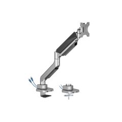 Brateck Economy Heavy-Duty Single Monitor Gas Spring Monitor Arm USB 3.0 Ports