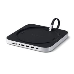 Satechi Aluminium USB-C Stand and Hub for Mac Mini - Silver ST-ABHFS