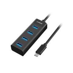 mbeat USB-C to 4-Port 3.0 Hub USB-A + USB-C - Black [MB-C3H-4K]