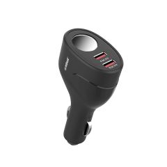 mbeat Gorilla Power Dual Port QC3.0 Car Charger and Cigarette Lighter Extender [MB-CHGR-C18]