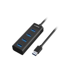 mbeat Interface Hub USB-A 5 Mbit/s - Black [MB-U3H-4K]