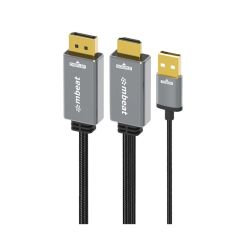 mbeat Tough Link 1.8m HDMI to DisplayPort Cable with USB Power [MB-XCB-HDDPU18]