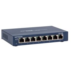 Netgear Fast Ethernet Switch FS108 Auto 10/100mbps Switching 8-Port Desktop