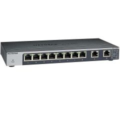NETGEAR GS110MX 8-Port Gigabit Ethernet Unmanaged Switch with 2-Port 10G