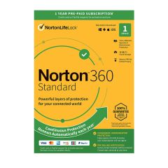 Norton 360 Standard 10GB 1 User 1 Device 12 Months PC MAC Android iOS Retail Edition