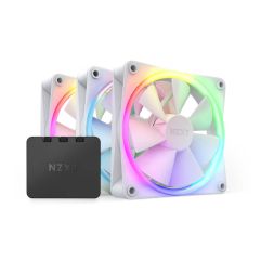 NZXT F120RGB 120mm RGB Case Fan - Triple White [RF-R12TF-W1]