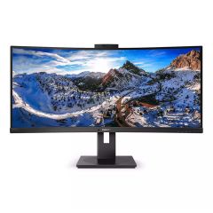 Philips 346P1CRH Ultrawide 34inch WQHD 100Hz VA Curved Monitor with Webcam