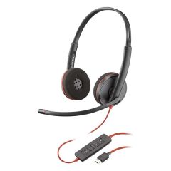 Plantronics/Poly Blackwire 3320 Standard USB-C Stereo Corded UC Headset