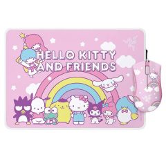 Razer DeathAdder Essential & Goliathus Mouse Mat Bundle Hello Kitty and Friends Edition