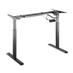 Brateck S03-22D-B 2 Stage Single Motor Electric Sit Stand Desk Frame