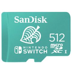 SanDisk 512GB Nintendo-Licensed MicroSDXC UHS-I Memory Card [SDSQXAO-512G-GN3ZN]