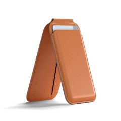 Satechi Vegan-Leather Magnetic Wallet Stand for iPhone - Orange