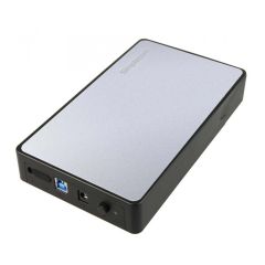 Simplecom SE325 3.5in SATA Hard Drive Enclosure - Silver [SE325-SILVER]
