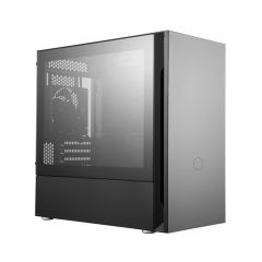 Cooler Master Silencio S400 mATX PC case with seamless glass side panel