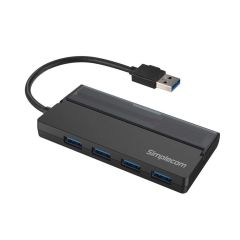 Simplecom CH329 Portable 4-Port USB3.2 5Gbps Hub - Black [CH329-BLK]