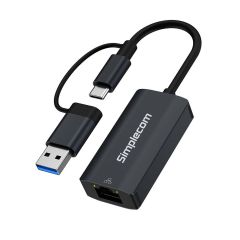 Simplecom NU315 USB-C/USB-A to Gigabit Ethernet Adapter [NU315]